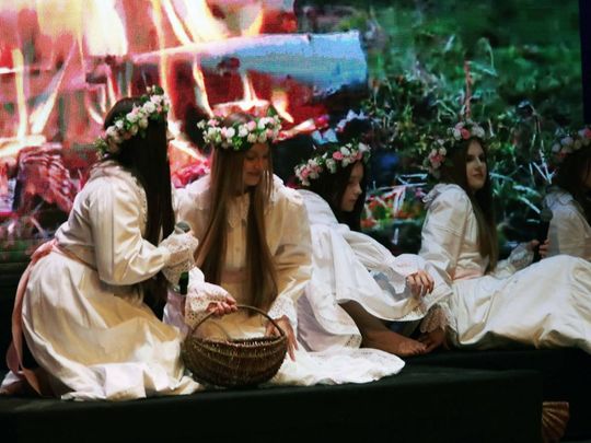 „Topielica i Szeptucha” na scenie Hrubieszowskiego Domu Kultury - galeria zdjęć