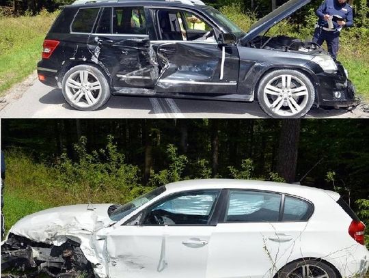 Gm. Krasnobród: 5 tys. mandatu dla kierowcy, który spowodował kolizję na 3 pojazdy [ZDJĘCIA]