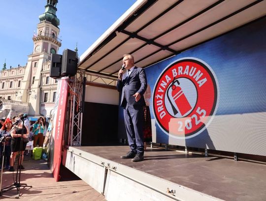 Grzegorz Braun w Zamościu - galeria zdjęć