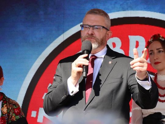 Grzegorz Braun w Zamościu - galeria zdjęć