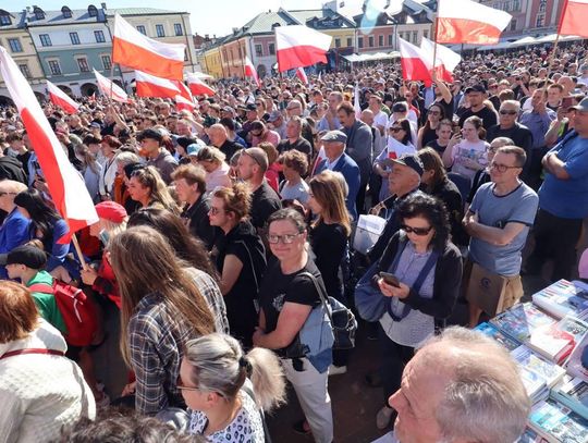 Grzegorz Braun w Zamościu - galeria zdjęć