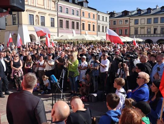 Grzegorz Braun w Zamościu - galeria zdjęć