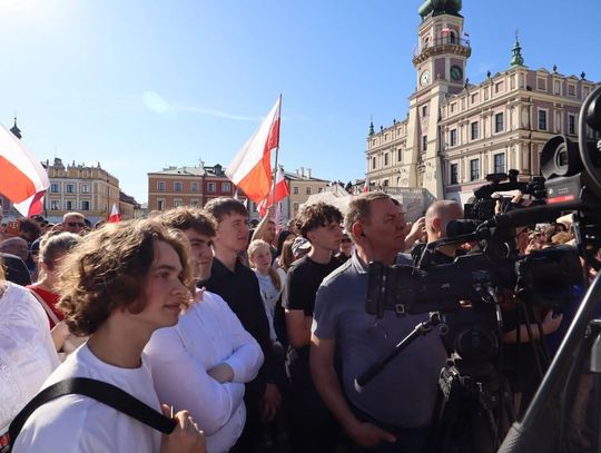 Grzegorz Braun w Zamościu - galeria zdjęć