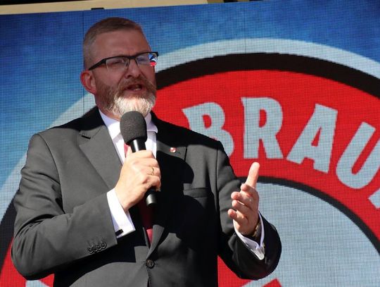 Grzegorz Braun w Zamościu - galeria zdjęć