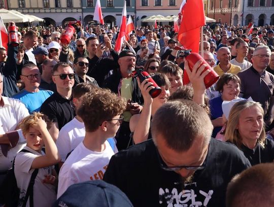 Grzegorz Braun w Zamościu - galeria zdjęć