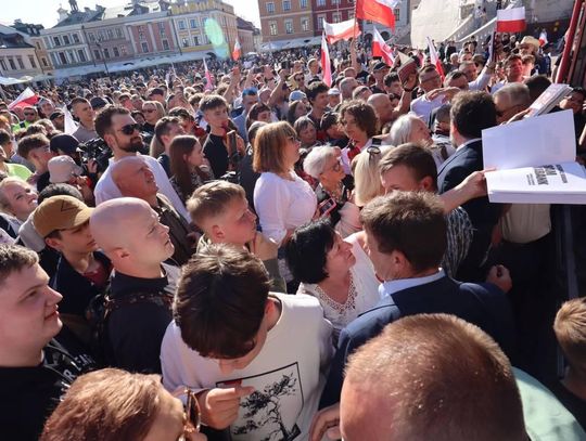 Grzegorz Braun w Zamościu - galeria zdjęć