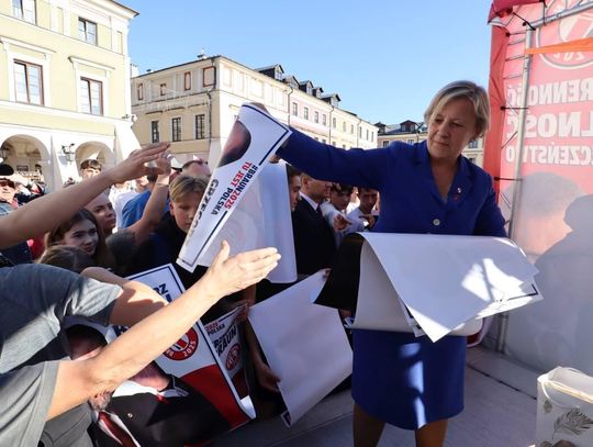 Grzegorz Braun w Zamościu - galeria zdjęć