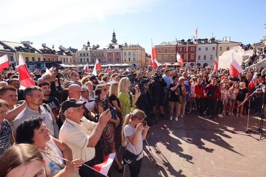 Grzegorz Braun w Zamościu - galeria zdjęć