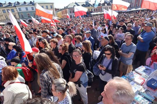 Grzegorz Braun w Zamościu - galeria zdjęć