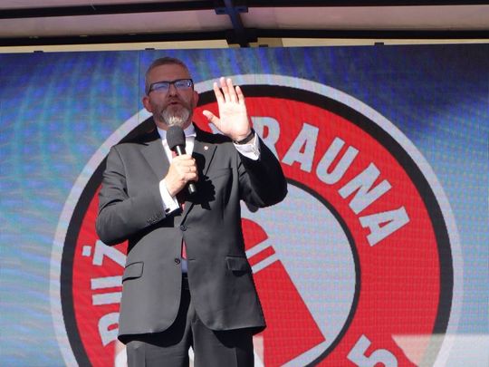 Grzegorz Braun w Zamościu - galeria zdjęć