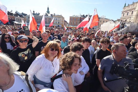 Grzegorz Braun w Zamościu - galeria zdjęć