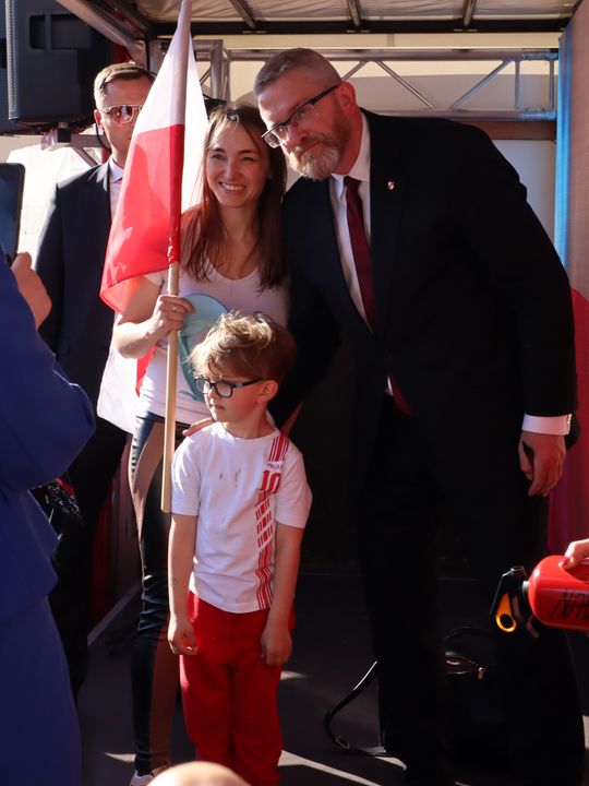 Grzegorz Braun w Zamościu - galeria zdjęć