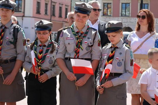 Zamość: Dzień Flagi Rzeczypospolitej Polskiej - galeria zdjeć