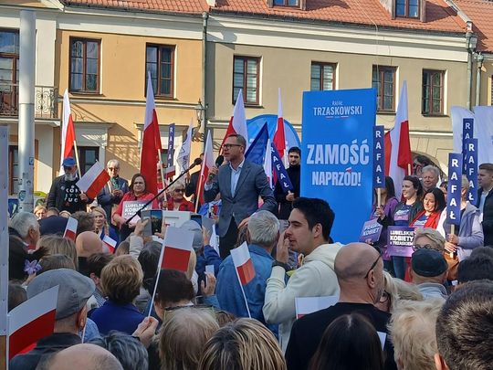 Rafał Trzaskowski w Zamościu - galeria zdjęć