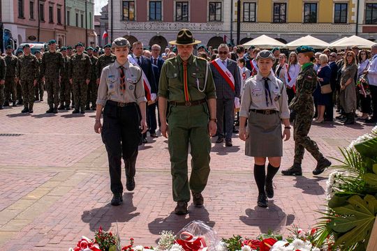 Zamość w rocznicę uchwalenia Konstytucji 3 maja - galeria zdjęć
