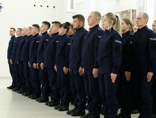 Tomaszów Lub./Zamość: 43 nowych policjantów w Lubelskiej Policji [ZDJĘCIA]