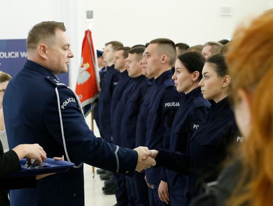Tomaszów Lub./Zamość: 43 nowych policjantów w Lubelskiej Policji [ZDJĘCIA]