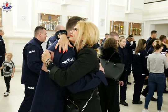 Tomaszów Lub./Zamość: 43 nowych policjantów w Lubelskiej Policji [ZDJĘCIA]