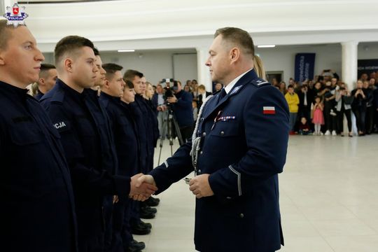 Tomaszów Lub./Zamość: 43 nowych policjantów w Lubelskiej Policji [ZDJĘCIA]