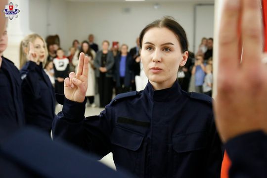 Tomaszów Lub./Zamość: 43 nowych policjantów w Lubelskiej Policji [ZDJĘCIA]