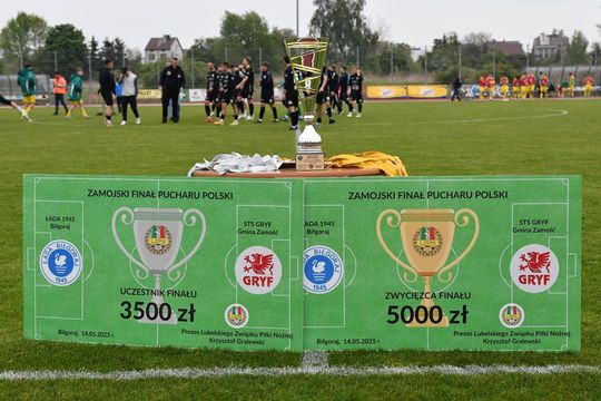 Zamojski finał Pucharu Polski. Łada 1945 Biłgoraj - STS Gryf Gmina Zamość [ZDJĘCIA]
