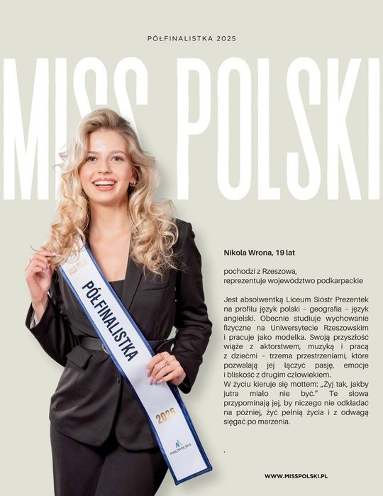 Miss Polski 2025. Edyta z Biłgoraja może przejść do finału! Oto kandydatki - galeria zdjęć Miss Polski 2025. Edyta z Biłgoraja może przejść do finału! Oto kandydatki - galeria zdjęć
