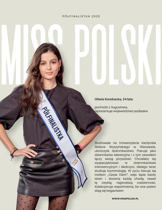 Miss Polski 2025. Edyta z Biłgoraja może przejść do finału! Oto kandydatki - galeria zdjęć Miss Polski 2025. Edyta z Biłgoraja może przejść do finału! Oto kandydatki - galeria zdjęć