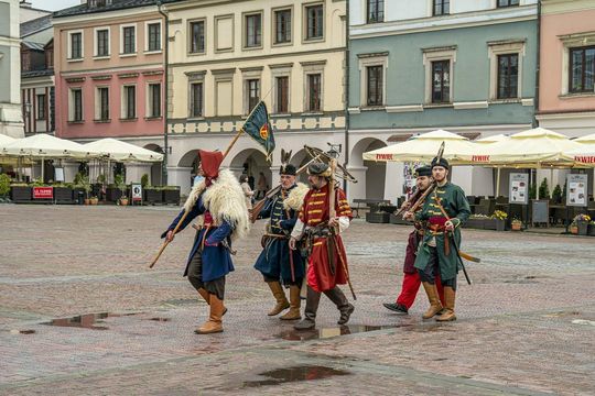 Szturm Twierdzy Zamość 2025. Tak werbowano do oddziałów na Rynku Wielkim [ZDJĘCIA]