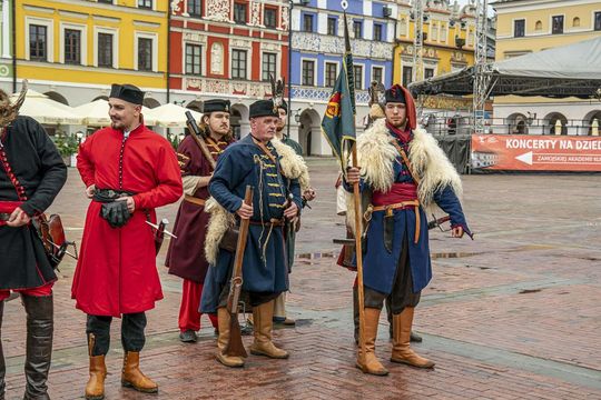 Szturm Twierdzy Zamość 2025. Tak werbowano do oddziałów na Rynku Wielkim [ZDJĘCIA]