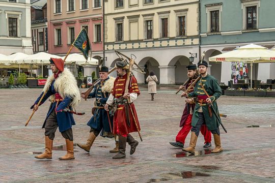 Szturm Twierdzy Zamość 2025. Tak werbowano do oddziałów na Rynku Wielkim [ZDJĘCIA]