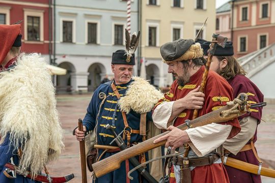 Szturm Twierdzy Zamość 2025. Tak werbowano do oddziałów na Rynku Wielkim [ZDJĘCIA]