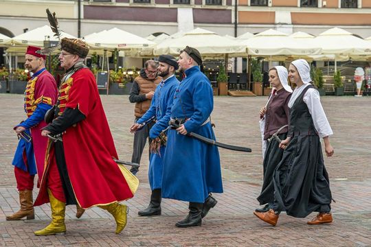 Szturm Twierdzy Zamość 2025. Tak werbowano do oddziałów na Rynku Wielkim [ZDJĘCIA]