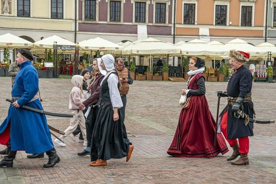 Szturm Twierdzy Zamość 2025. Tak werbowano do oddziałów na Rynku Wielkim [ZDJĘCIA]