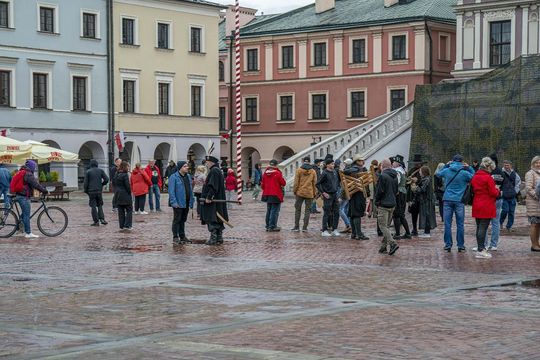 Szturm Twierdzy Zamość 2025. Tak werbowano do oddziałów na Rynku Wielkim [ZDJĘCIA]