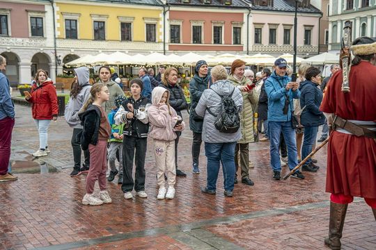 Szturm Twierdzy Zamość 2025. Tak werbowano do oddziałów na Rynku Wielkim [ZDJĘCIA]