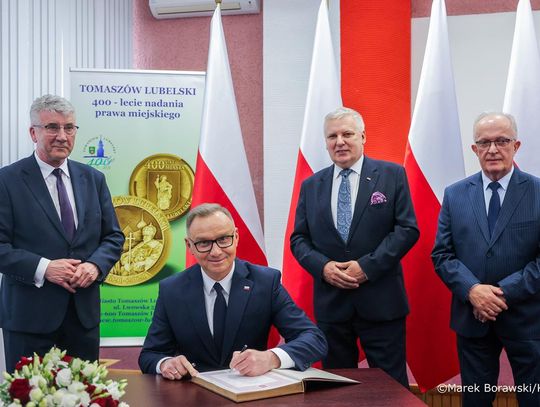 Prezydent RP Andrzej Duda w Tomaszowie Lubelskim