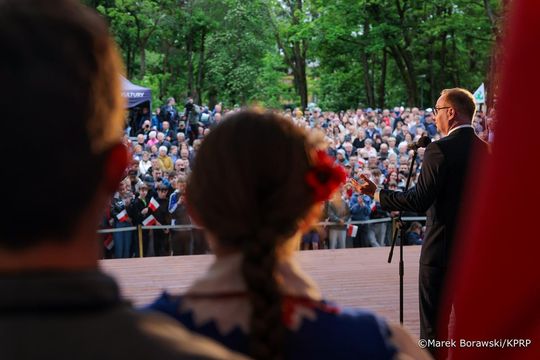 Prezydent RP Andrzej Duda w Tomaszowie Lubelskim