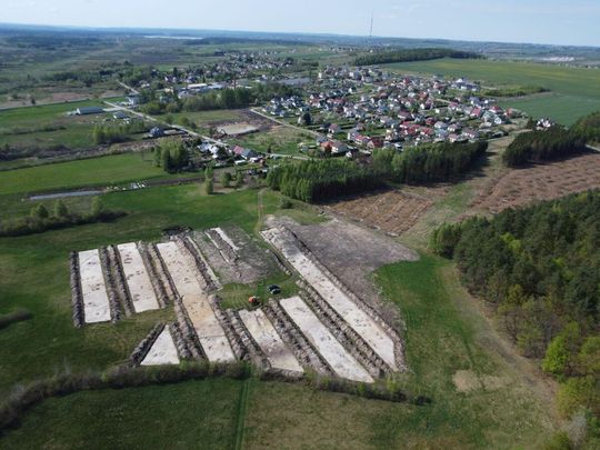 Lokalizacja stanowiska archeologicznego Tarnawatka - Tartak 8 w dolinie rz. Wieprz. Fot. M. Mazurek