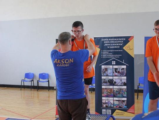 Drużyna sportowa z PSONI na Olimpiadzie CP