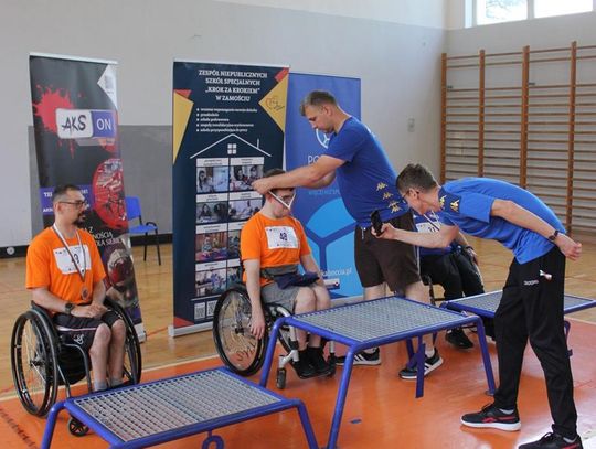 Drużyna sportowa z PSONI na Olimpiadzie CP