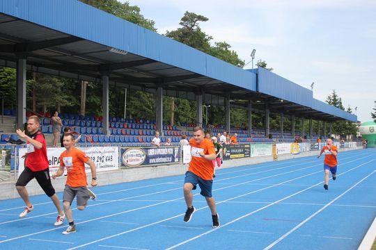 Drużyna sportowa z PSONI na Olimpiadzie CP