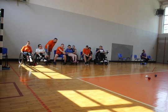 Drużyna sportowa z PSONI na Olimpiadzie CP