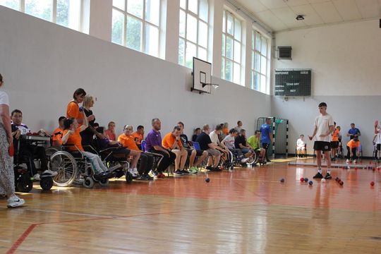 Drużyna sportowa z PSONI na Olimpiadzie CP