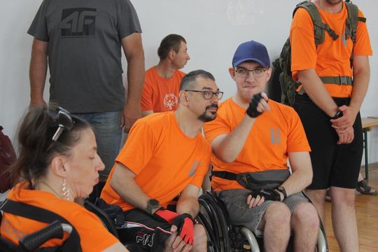 Drużyna sportowa z PSONI na Olimpiadzie CP