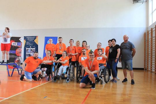 Drużyna sportowa z PSONI na Olimpiadzie CP