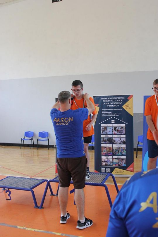 Drużyna sportowa z PSONI na Olimpiadzie CP