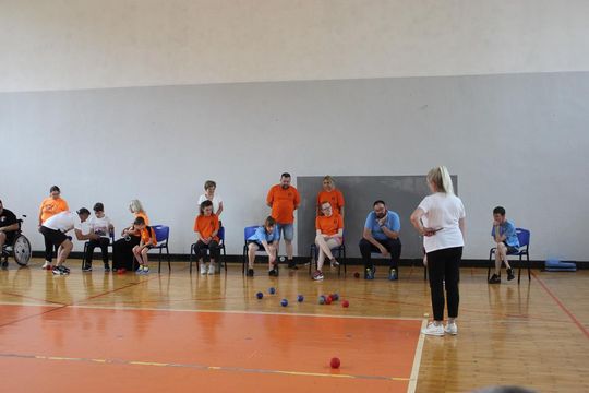 Drużyna sportowa z PSONI na Olimpiadzie CP