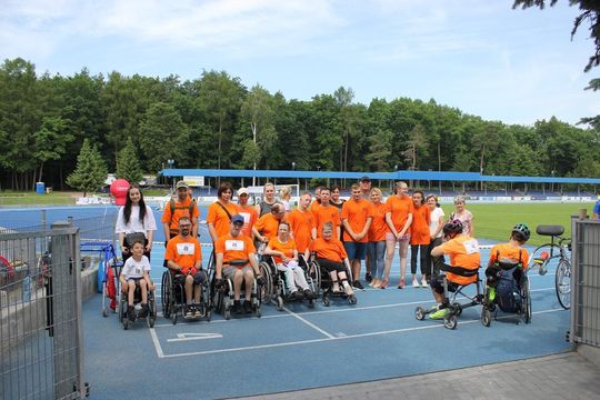 Drużyna sportowa z PSONI na Olimpiadzie CP