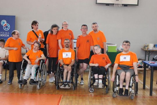 Drużyna sportowa z PSONI na Olimpiadzie CP