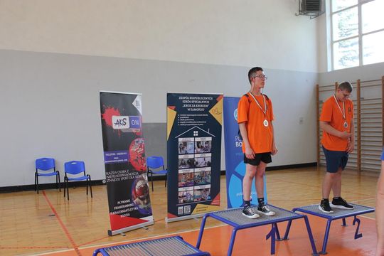 Drużyna sportowa z PSONI na Olimpiadzie CP